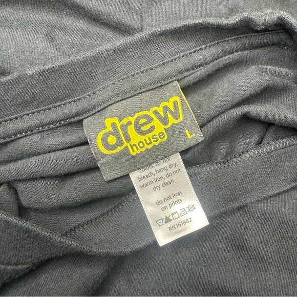 Drew House Cereal Bowl Short Sleeve Crew Neck Graphic T-Shirt Size Large Tee - Picture 8 of 9